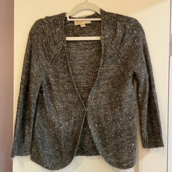 Michael Kors Mohair Sequined Cardigan - Picture 9 of 13